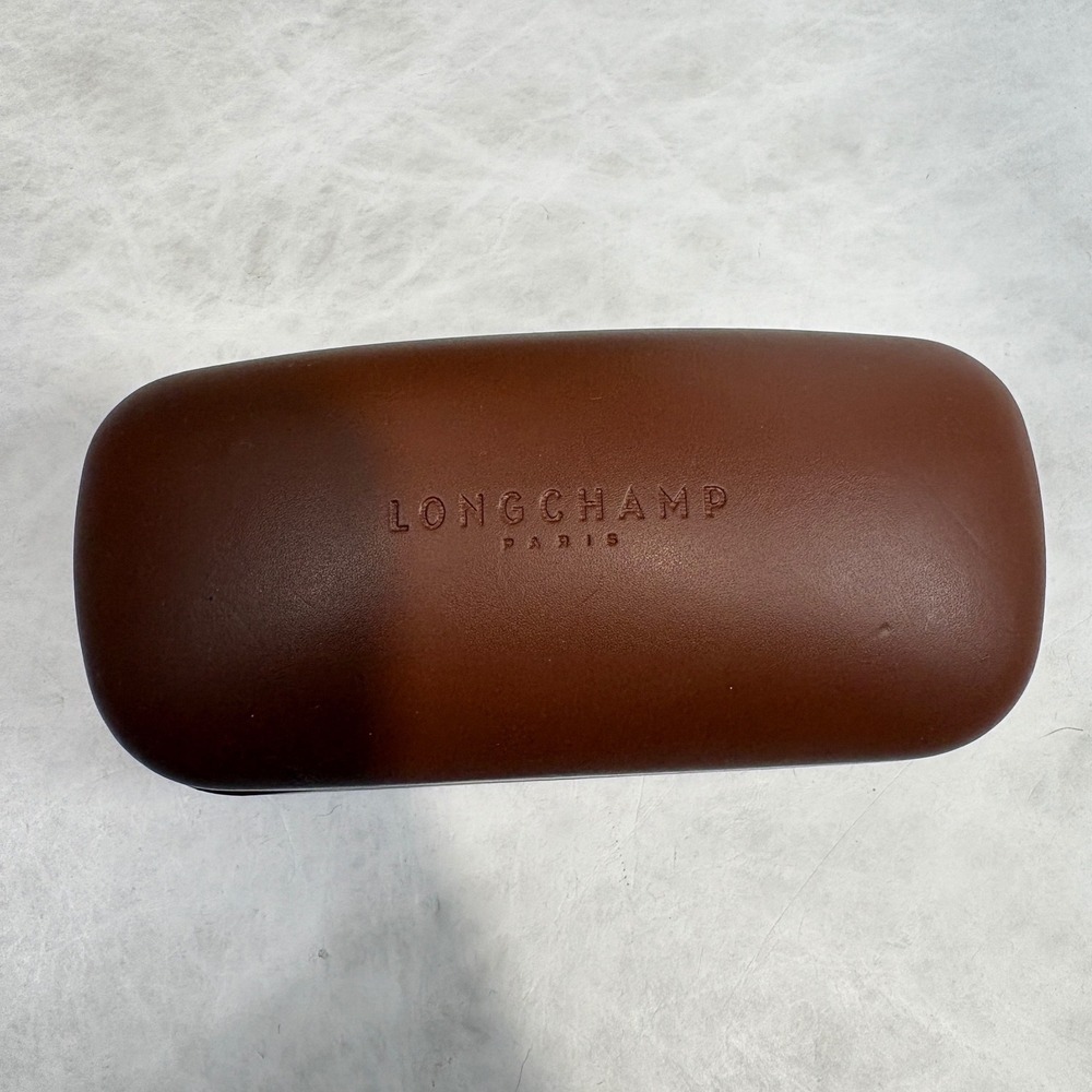 Longchamp Paris Brown Hard Shell Eyewear Sunglasses Case Nordstrom Cognac‎